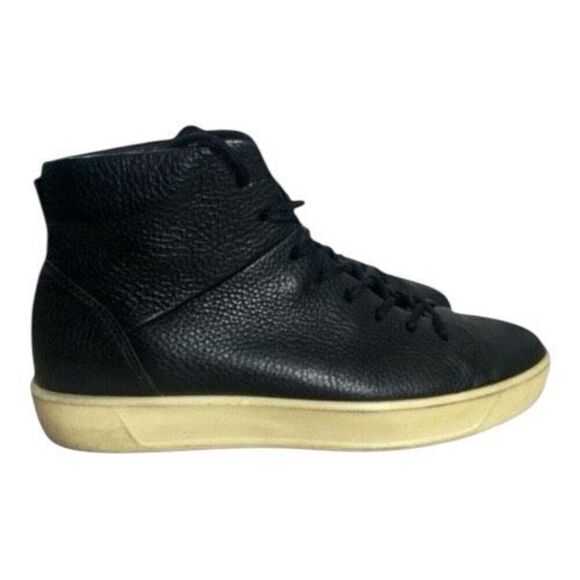Ecco Danish Design Men Leather High Top Shoes Size 42 (US 9) Lace Up Black main image 8